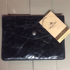 Black leather iPad mini portfolio